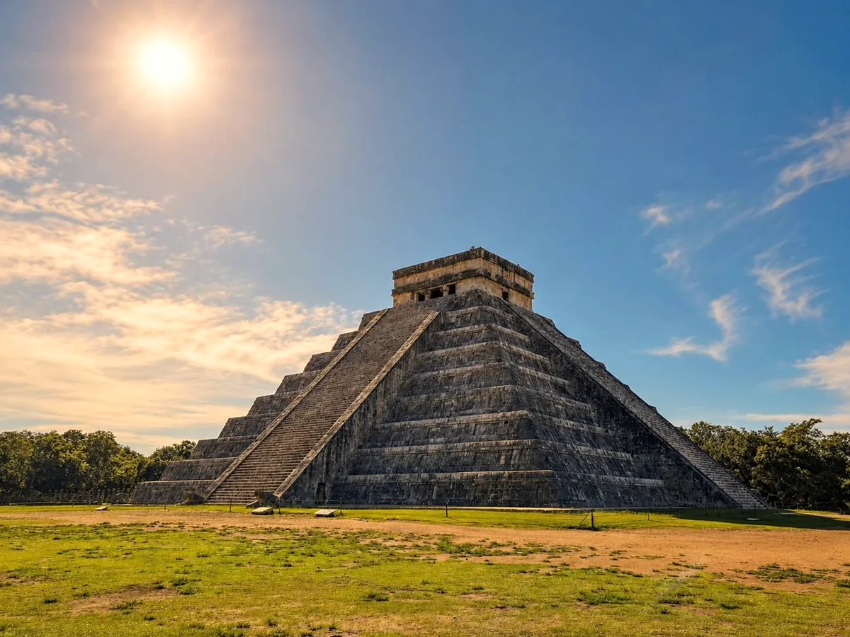 The pyramid of El Castillo at Chichén Itzá